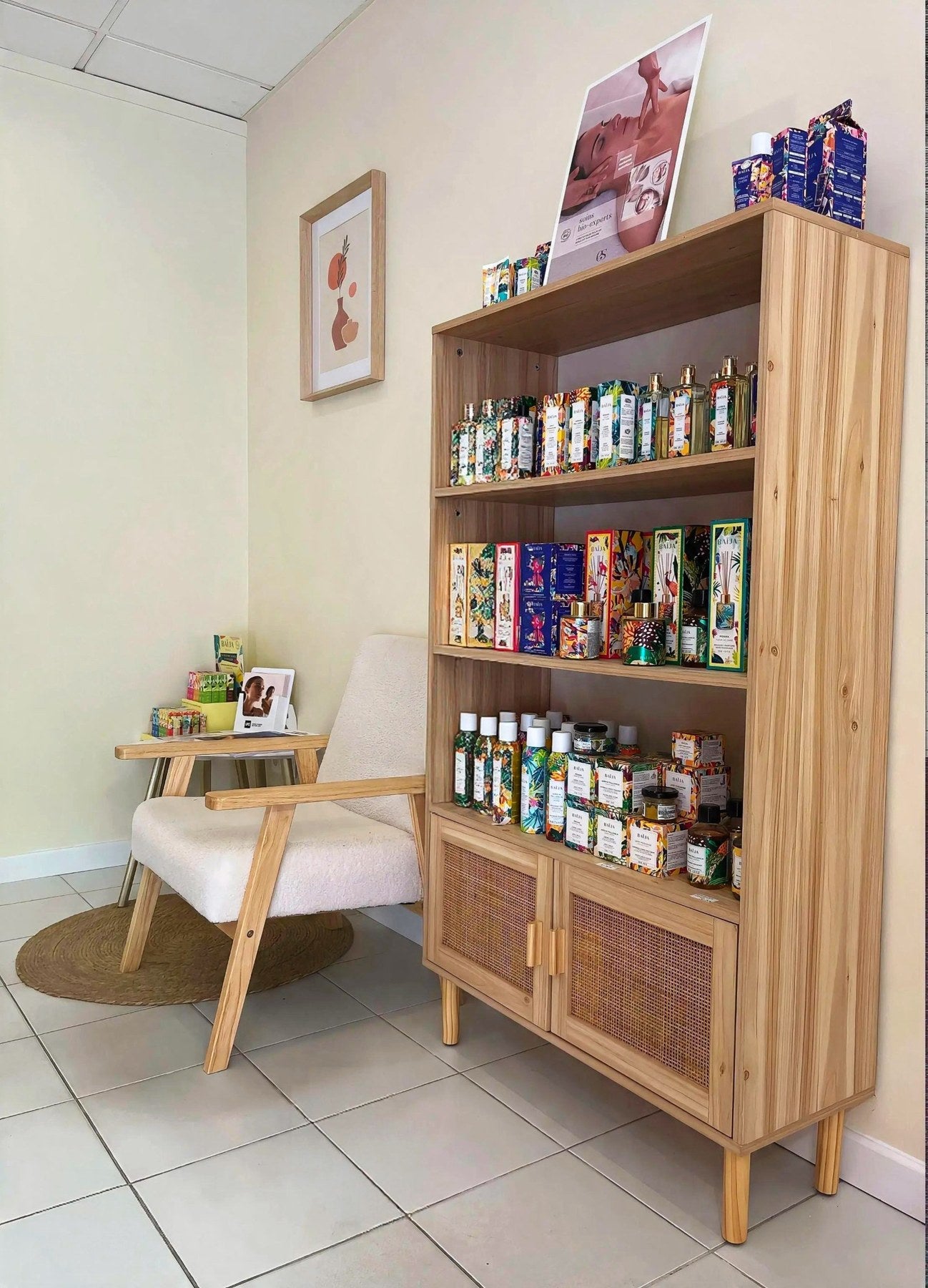 Espace accueil et boutique de Beauté Antigone